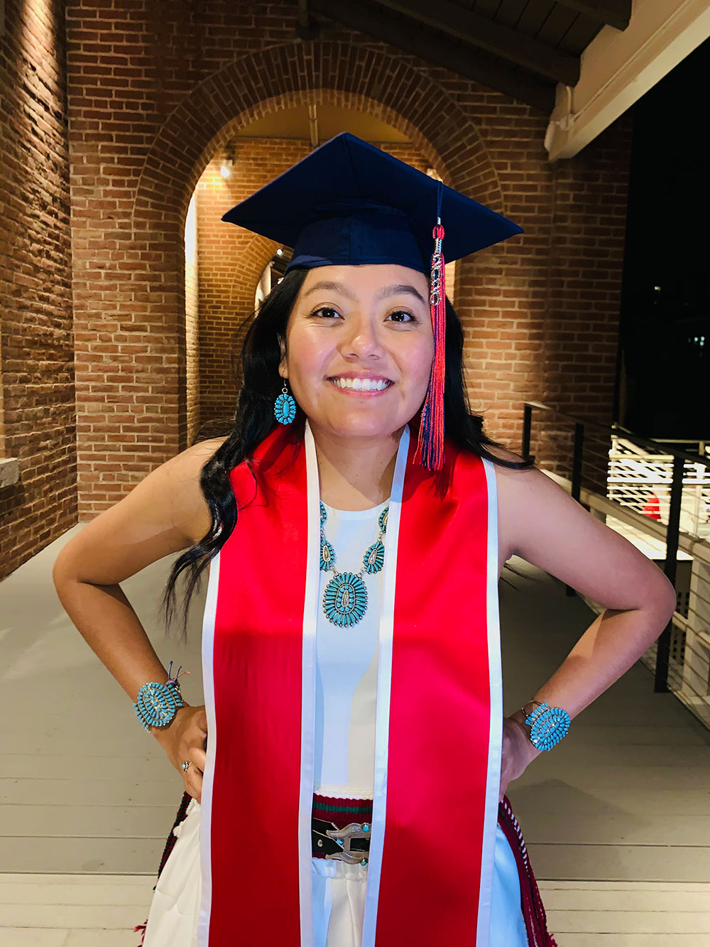 Navajo environmental science major graduating