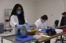Processing coronavirus tests at the University of Arizona